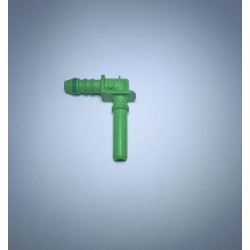 Oto Yakıt Hortum Jack Soketi 9mm Hortum 8 mm Soket Erkek 90° Derece Dirsek Yakıt Soketi Oringli Yeşil